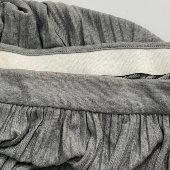 THEORY Osnyo Drapey Tee Pleated Maxi Skirt Gray Size M - Picture 4 of 5